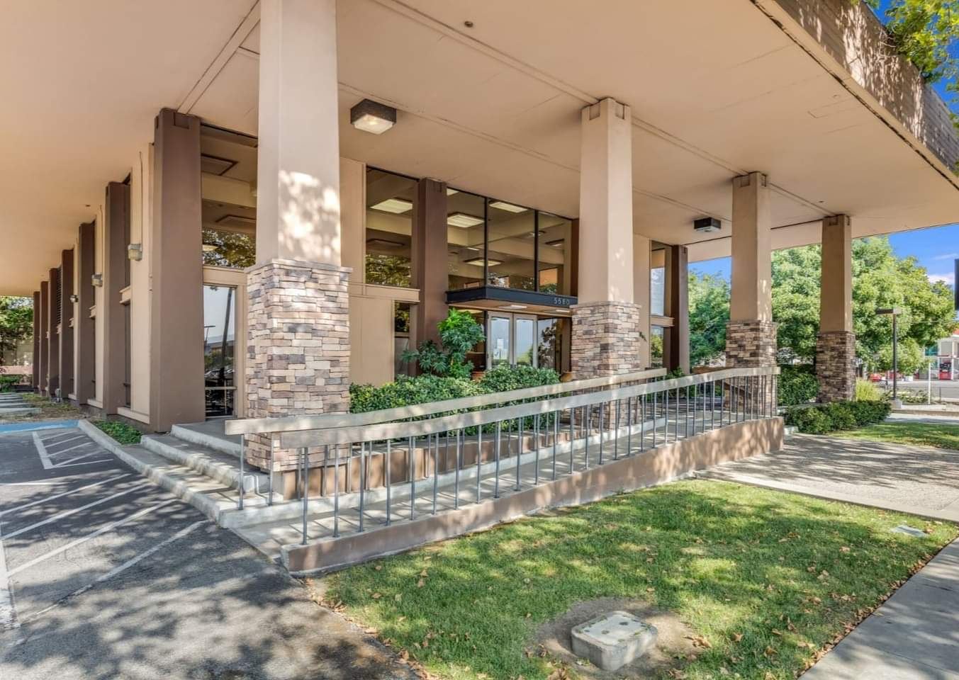 Exterior and entrance ramp