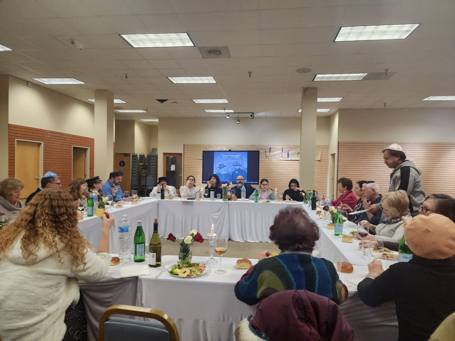 Guests at a community meal